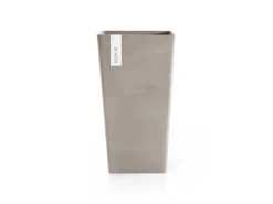 Ecopots Pflanztopf Rotterdam Halbhoch Braungrau 31 cm x 56 cm