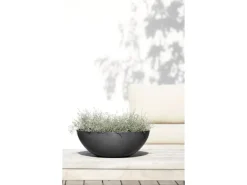 Ecopots Pflanztopf Vienna Dunkelgrau Ø 50 cm / Höhe 18 cm