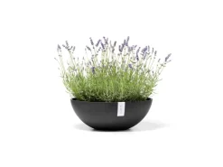 Ecopots Pflanztopf Vienna Dunkelgrau Ø 50 cm / Höhe 18 cm