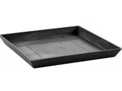 Ecopots Untersetzer quadratisch Dunkelgrau 43 cm