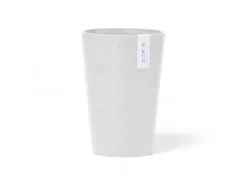 Ecopots Vase Pisa Weiß 21 cm x 30 cm