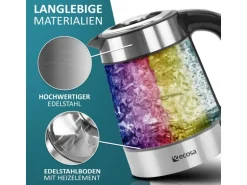 Ecosa EO-600 Wasserkocher mit Temperatureinstellung