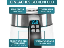 Ecosa EO-600 Wasserkocher mit Temperatureinstellung