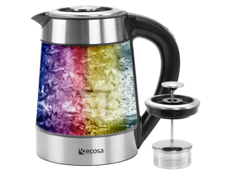 Ecosa EO-650 Wasserkocher mit Temperatureinstellung und Teefilter 1,7 L