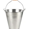 Eimer mit Henkel und Holzgriff 7,2 l Zink Standard