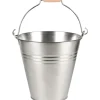 Eimer mit Henkel und Holzgriff  3,2 l  Zink Standard