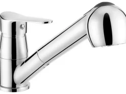 Einhebel-Küchenarmatur Bolzano Chrom mit Geschirrbrause