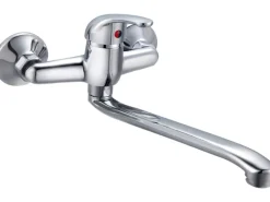 Einhebel-Küchenarmatur Secchia Chrom für die Wandmontage
