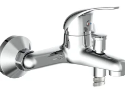 Einhebelmischer-Wannenarmatur Athos Plus Chrom