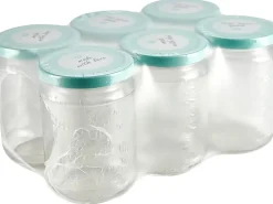 Einmachgläser 390 ml mit Schraubdeckel 6er Pack