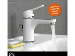 Eisl DIZIANI Waschtischarmatur Weiß-Chrom