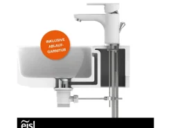 Eisl DIZIANI Waschtischarmatur Weiß-Chrom