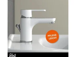 Eisl DIZIANI Waschtischarmatur Weiß-Chrom