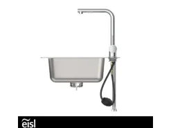 Eisl Spültischarmatur Cool mit herausziehbarer Geschirrbrause Chrom