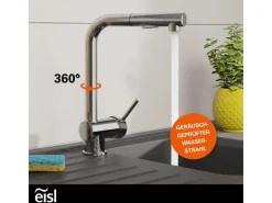 Eisl Spültischarmatur Cool mit herausziehbarer Geschirrbrause Chrom