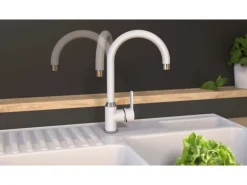 Eisl Spültischarmatur Diziani Weiß-Chrom