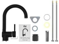 Eisl Spültischarmatur Futura Schwarz-Chrom