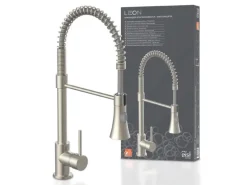 Eisl Spültischarmatur Leon mit herausziehbarer Geschirrbrause Edelstahloptik