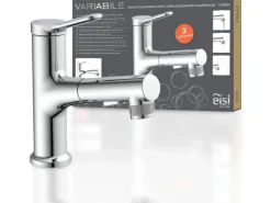 Eisl Variabile Waschtischarmatur mit herausziehbarer Haarbrause Chrom