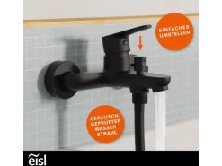 Eisl Wannenfüllarmatur Claudio Schwarz Matt