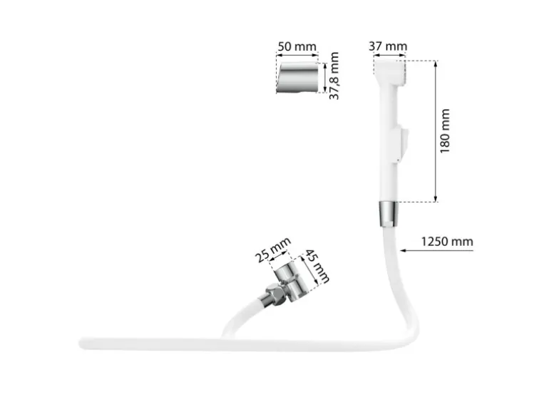 Eisl Waschbeckenbrause Weiß