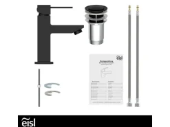 Eisl Waschtischarmatur Calvino Schwarz Matt