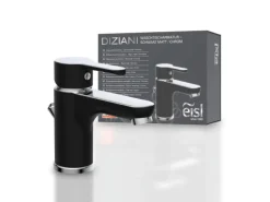 Eisl Waschtischarmatur Diziani Schwarz-Chrom