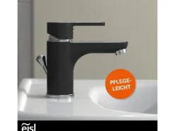 Eisl Waschtischarmatur Diziani Schwarz-Chrom