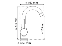 Eisl Waschtischarmatur Futura Schwarz Matt