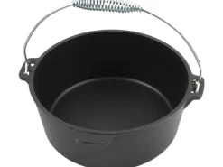El Fuego Dutch-Oven Gusseisen 3,5 l Deckel 1 l Schwarz