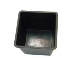 Elegant Einrichten Kunststoffeinsatz Quadratisch Konisch 34x34x31cm Schwarz