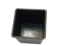 Elegant Einrichten Kunststoffeinsatz Quadratisch Konisch 42x42x38cm Schwarz