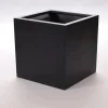 Elegant Einrichten Pflanzkübel Fiberglas Quadratisch 40x40x40cm Elegant-Schwarz-Matt