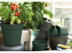 Elho Anzuchttopf Green Basics Ø 11 cm laubgrün