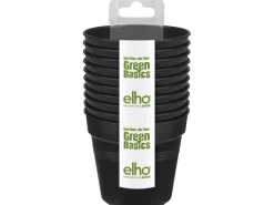Elho Anzuchttopf Starterset Green Basics Living Schwarz aus Recycling-Kunststoff