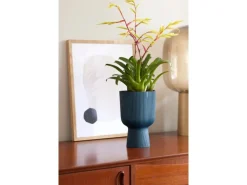 Elho Übertopf Vibes Fold Coupe 14 cm x 13,9 cm x 21 cm Blau