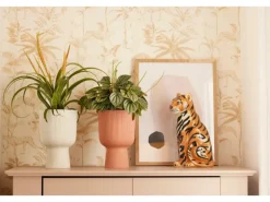 Elho Übertopf Vibes Fold Coupe 14 cm x 13,9 cm x 21 cm Weiß