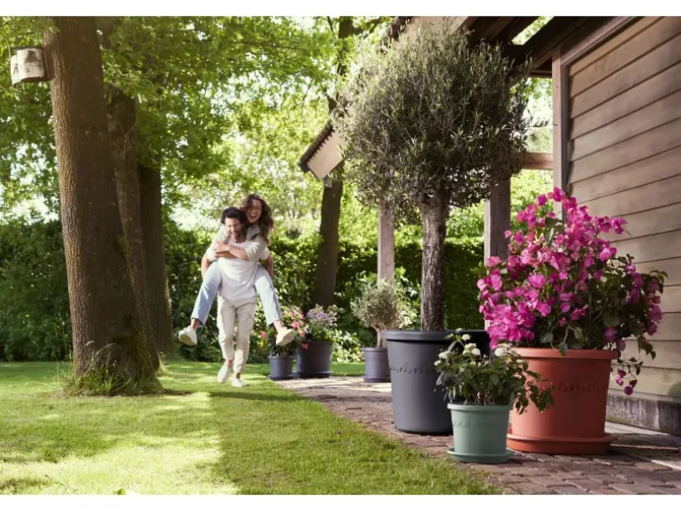 Elho Blumentopf Algarve Cilindro Ø 35 cm x 29 cm Terrakotta