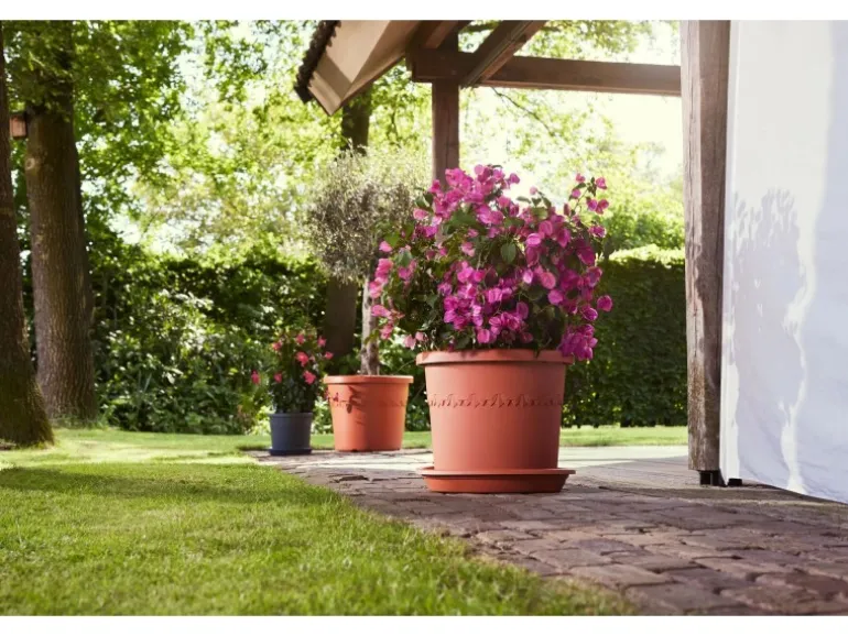 Elho Blumentopf Algarve Cilindro Ø 35 cm x 29 cm Terrakotta