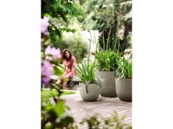 Elho Blumentopf Fuente Grains Ø 38 cm x 31 cm Kieselgrau