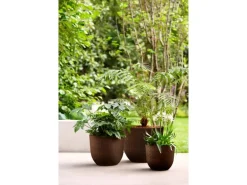 Elho Blumentopf Fuente Grains Ø 30 cm x 24 cm Rostbraun