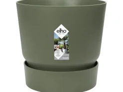 Elho Blumentopf Greenville Rund 14 cm Laubgrün
