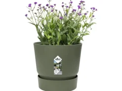 Elho Blumentopf Greenville Rund 14 cm Laubgrün