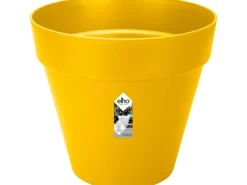 Elho Blumentopf Loft Urban Rund mit Rollen Ø 48,5 cm Ocker