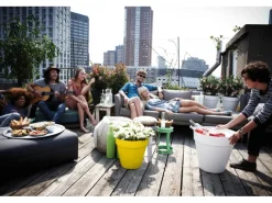 Elho Blumentopf Loft Urban Rund mit Rollen Ø 48,5 cm Ocker