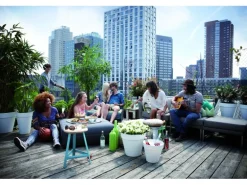 Elho Blumentopf Loft Urban mit Rollen Ø 50 cm weiß