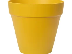 Elho Blumentopf Loft Urban Rund mit Rollen Ø 38,5 cm Ocker