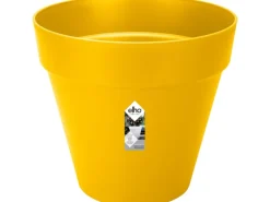 Elho Blumentopf Loft Urban Rund mit Rollen Ø 38,5 cm Ocker