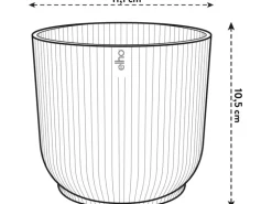 Elho Blumentopf Mini Vibes  Ø11 cm Zartrosa