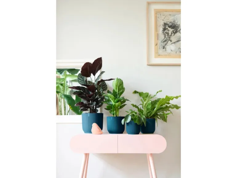 Elho Blumentopf Vibes Fold Ø 14 cm x 13 cm Tiefes Blau